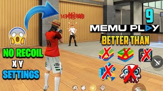 NO RECOIL  Memu Player Best X amp Y Headshot Settings For Free Fire  Memu Emulator FF Settings 4K [upl. by Ainoet]