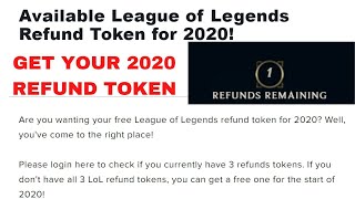 HOW TO GET YOUR 2020 REFUND TOKEN [upl. by Attenahs]