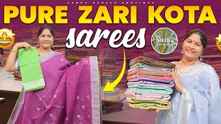 Latest Pure Zari Kota Sarees Collection  Sudha Sarees  Beautiful Kota Sarees [upl. by Annahaj242]