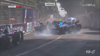 Bird Buemi amp Mortara Horror Crash  Formula E 2023 Rome Race 1 [upl. by Ingunna]