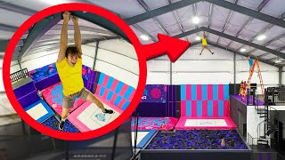 I Hired Pro Athletes To Test My Trampoline Park [upl. by Macpherson]