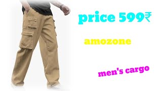 mens cargo pants  unboxing for review  online shopping amozone  price 599₹ band buynow sell [upl. by Mcdermott969]