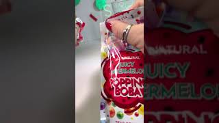 Watermelon 🍉 Popping Boba boba poppingboba asmr [upl. by Elena463]