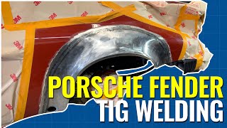 How To Install Custom Widened Porsche Fenders  TIG Welding Like a Pro Eastwood [upl. by Vaden254]