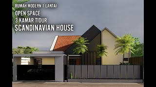 SCANDINAVIAN HOUSE 1 LANTAI [upl. by Anelaj]