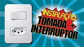 Como instalar UMA TOMADA  INTERRUPTOR [upl. by Piderit]