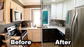 Small Kitchen Remodel TimeLapse  Complete Renovation Start to Finish [upl. by Ybot843]