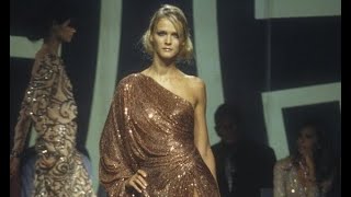 VERSACE ATELIER Fall 2000 Haute Couture Paris  Fashion Channel [upl. by Kellina204]