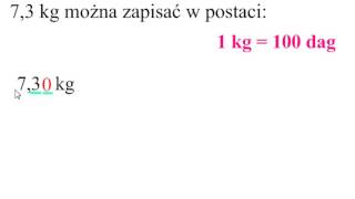 Zamiana kilogramów na kilogramy i dekagramy [upl. by Dickenson1]