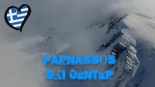 Parnassos Ski Center from above  Greece🇬🇷 2022 4K [upl. by Eanat]