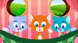 Nursery Rhymes By Kids Baby Club  Three Little Kittens Rhyme [upl. by Sikleb]