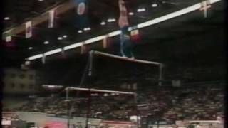 6th AA Dorte Thummler UB  1987 World Gymnastics Championships 9875 [upl. by Gavrah225]