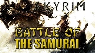 Epic Skyrim Samurai Battle 1000s of NPCs [upl. by Branch526]