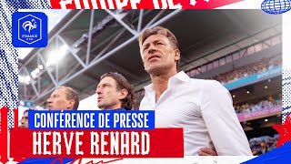 Hervé Renard en conférence de presse après AustralieFrance Chroniques du Mondial 48 I FFF 2023 [upl. by Anaillil659]