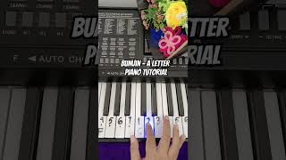 BUMJIN  A Letter Piano Tutorial notpianika notangka pianotutorial [upl. by Katrine968]