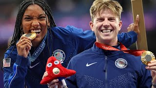 Meet the Woodhalls Track and field couple light up Paralympics and Olympics [upl. by Lekcar]