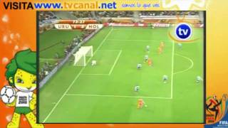 Uruguay vs Holanda 23 Semifinal Mundial 2010 [upl. by Korey]