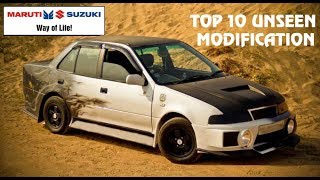 TOP 10 UNSEEN MODIFICATION OF MARUTI SUZUKI ESTEEM 2018 [upl. by Drarej]