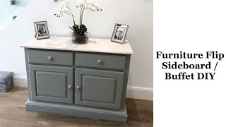 FURNITURE FLIP SideboardBuffet DIY [upl. by Terbecki611]