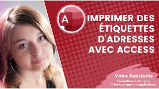 Imprimer des étiquettes dadresses avec Access [upl. by Pros]