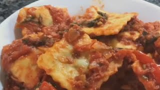 Ravioli Dinner Idea  30 Min Quick and Easy Meal‼️ dinner cooking [upl. by Nimajaneb]