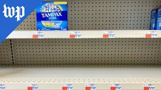 Whats behind the tampon shortage [upl. by Jonah]