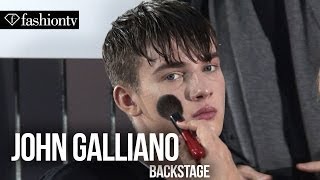 John Galliano Men FallWinter 201415 Backstage  Paris Mens Fashion Week  FashionTV [upl. by Poppy]