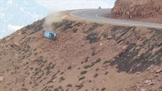 Jeremy Foleys crash at the 2012 Pikes Peak International Hill Climb  Multiple Angles [upl. by Prestige]