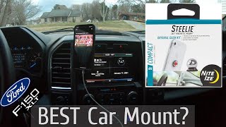 Best Ford F150 Phone Holder Steelie Original Dash Kit  Nite Ize [upl. by Nivlag]