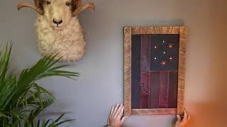 I Make a Rough Sawn Oak Picture Frame with Distressed Finish [upl. by Elletnuahc894]