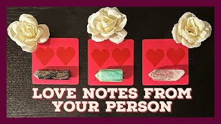 💕Love Notes From Your Person Message Cards Only❤️PickACard Love Reading❤️ [upl. by Tewell]