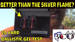 grizzly stick maasai overkill broadhead ballistic gel test  bco review [upl. by Alinoel]