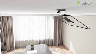 Esempio di installazione Staffa TV da Soffitto Dritto e Inclinato per TV LED LCD 1737quot ICACPLB 222 [upl. by Ynneg]