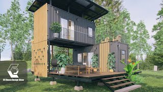 Container House Design  Style and Convenience for Contemporary Living  Small House Design [upl. by Chrissie]