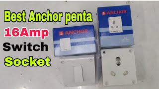 Anchor Penta 20 Amp Switch 16 Amp Socket Review Best Anchor Penta [upl. by Tol]