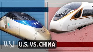 How China’s HighSpeed Rail Far Outranks the US  WSJ US vs China [upl. by Letnuahs468]