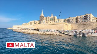 Malta A Seafaring Journey from the city of Sliema to Valletta [upl. by Nwahsal326]