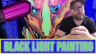 Fluorescent Black Light Painting Tutorial [upl. by Iaoh365]