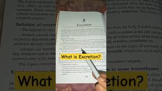 Definition of Excretion  excretion physiology biology shortsfeed shorts viral [upl. by Hagerman]