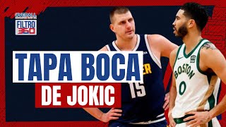 TAPA BOCA DE JOKIC A TATUM  8MAR24  FILTRO 360 [upl. by Enyalb]