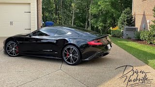 1st Week Aston Martin Vanquish Review 🤔 Our Favorite Super Grand Touring Exotic ⚪️🔴⚫️ [upl. by Dalila]