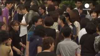 Tears grief as SKorea ferry survivors make emotional return to class [upl. by Achorn282]