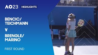 BencicTeichmann v BrengleMarino Highlights  Australian Open 2023 First Round [upl. by Derf]