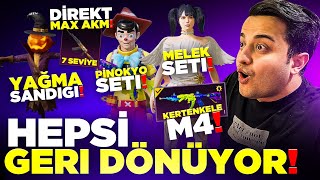 OHA HAZIR 7 SEVİYE AKM MELEK SETİ KERTENKELE M4 HEPSİ GELDİ PUBG Mobile [upl. by Solitta]