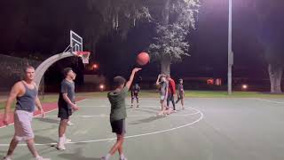 First game of the night 4v4 Uncle Hungry ￼B￼asketball with Michael and Nolan Palm Coast Florida [upl. by Ilahsiav295]