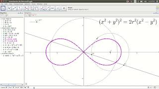 Lemniscata de Bernoulli en Geogebra [upl. by Siramay]