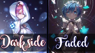 Nightcore  Darkside amp Faded Mashup Switching Vocals  Lyrics [upl. by Tterb]