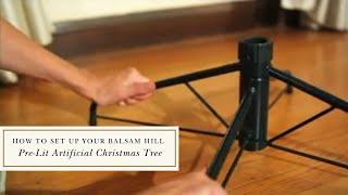 How to Set Up Your Balsam Hill PreLit Artificial Christmas Tree [upl. by Bowie]