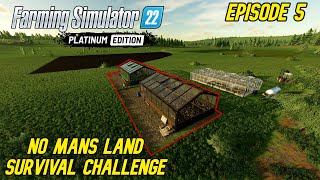 New Greenhouses  Survival Challenge  EP5  FS22 [upl. by Pang]