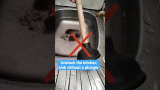 How to Unclog your kitchen sink without a plunger [upl. by Cone599]